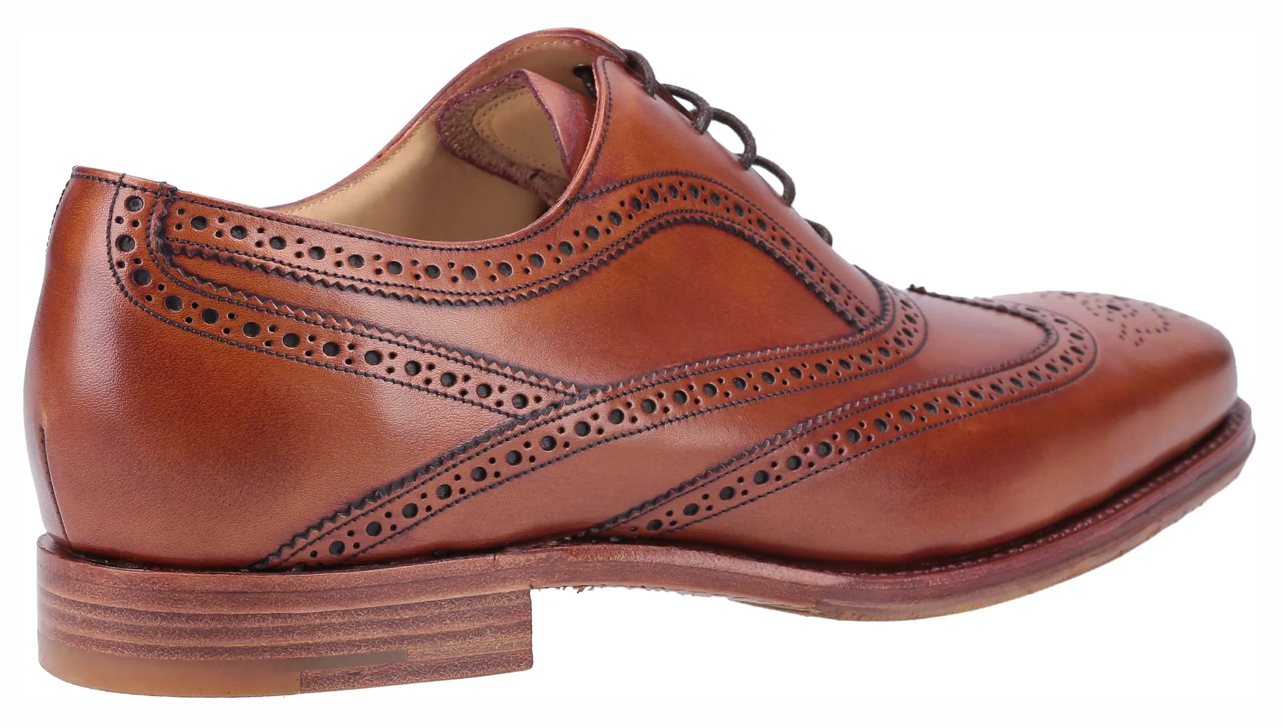 Barker Turing 4502 Mens Lace Up Brogue Dress Shoe