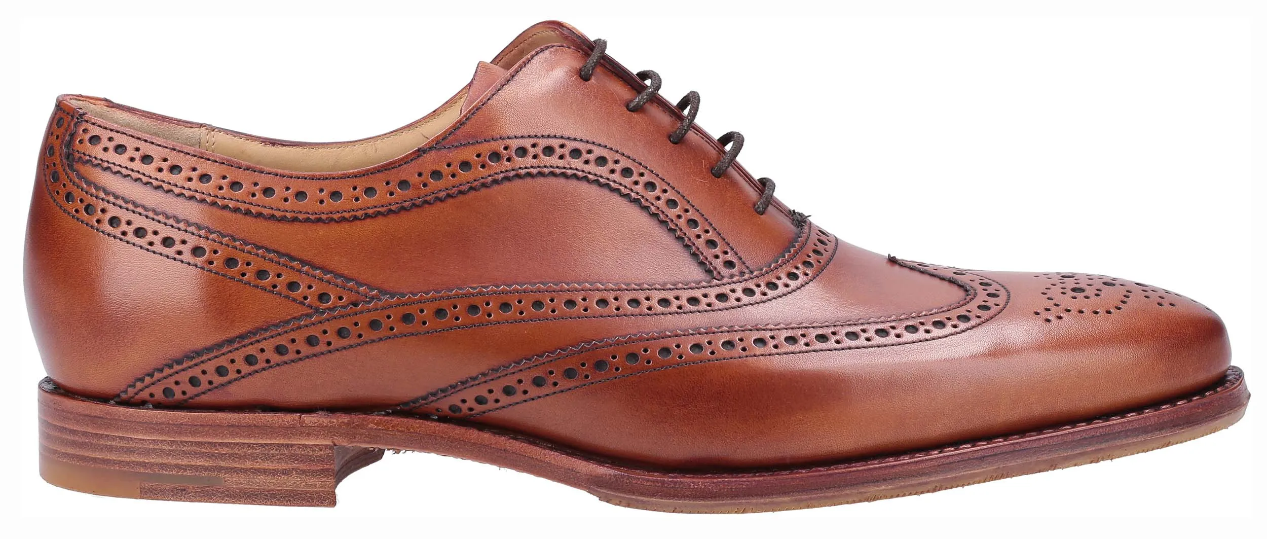 Barker Turing 4502 Mens Lace Up Brogue Dress Shoe