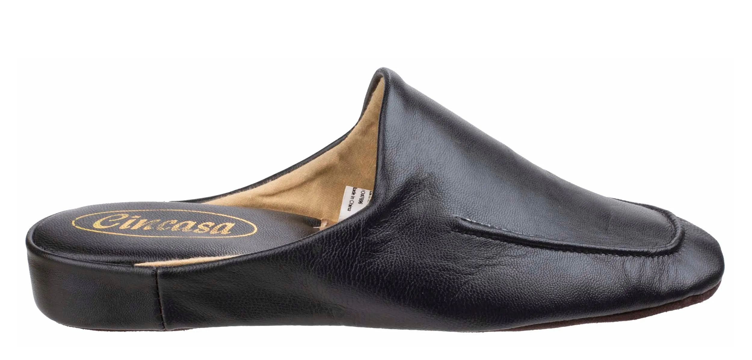 Cincasa Carlos Mens Leather Mule Slipper