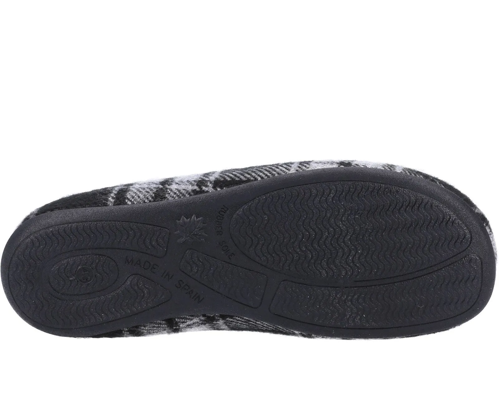 Cotswold Syde Mens Check Print Mule Slipper