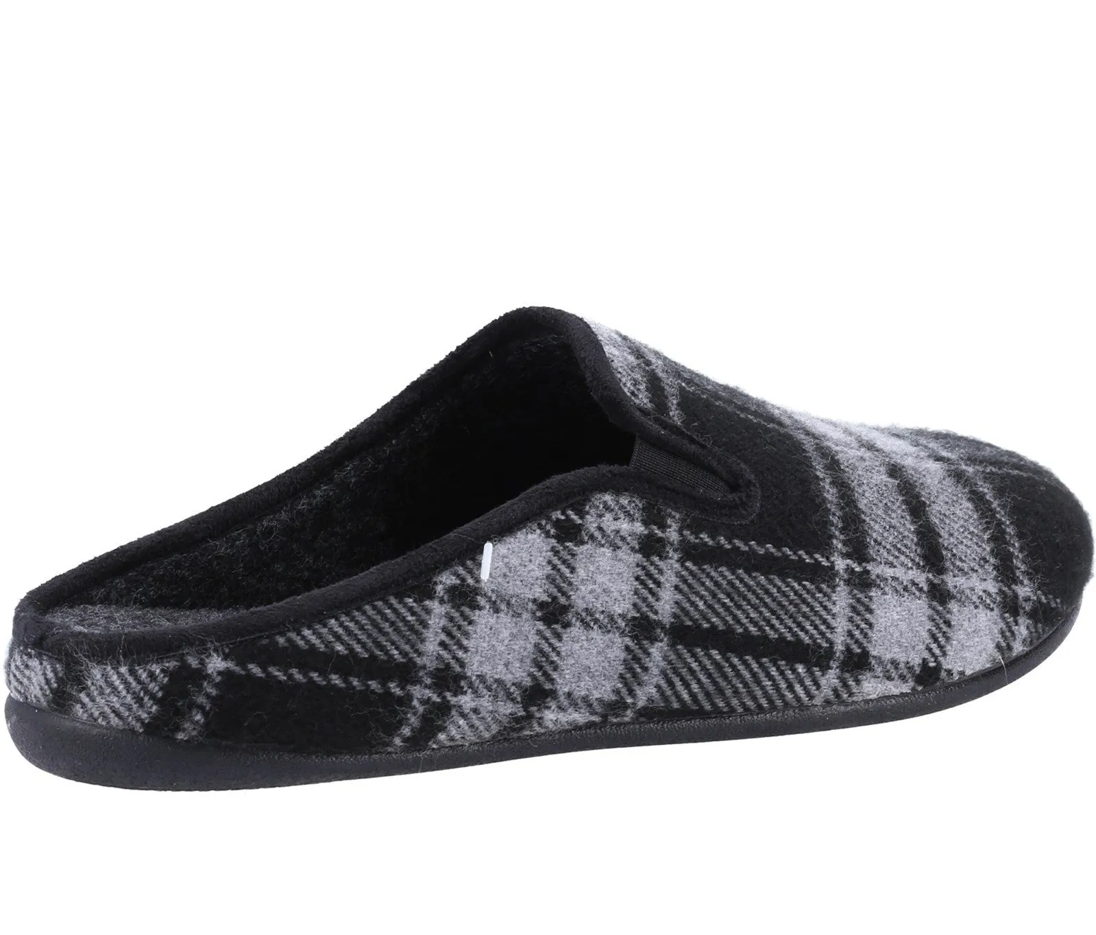 Cotswold Syde Mens Check Print Mule Slipper