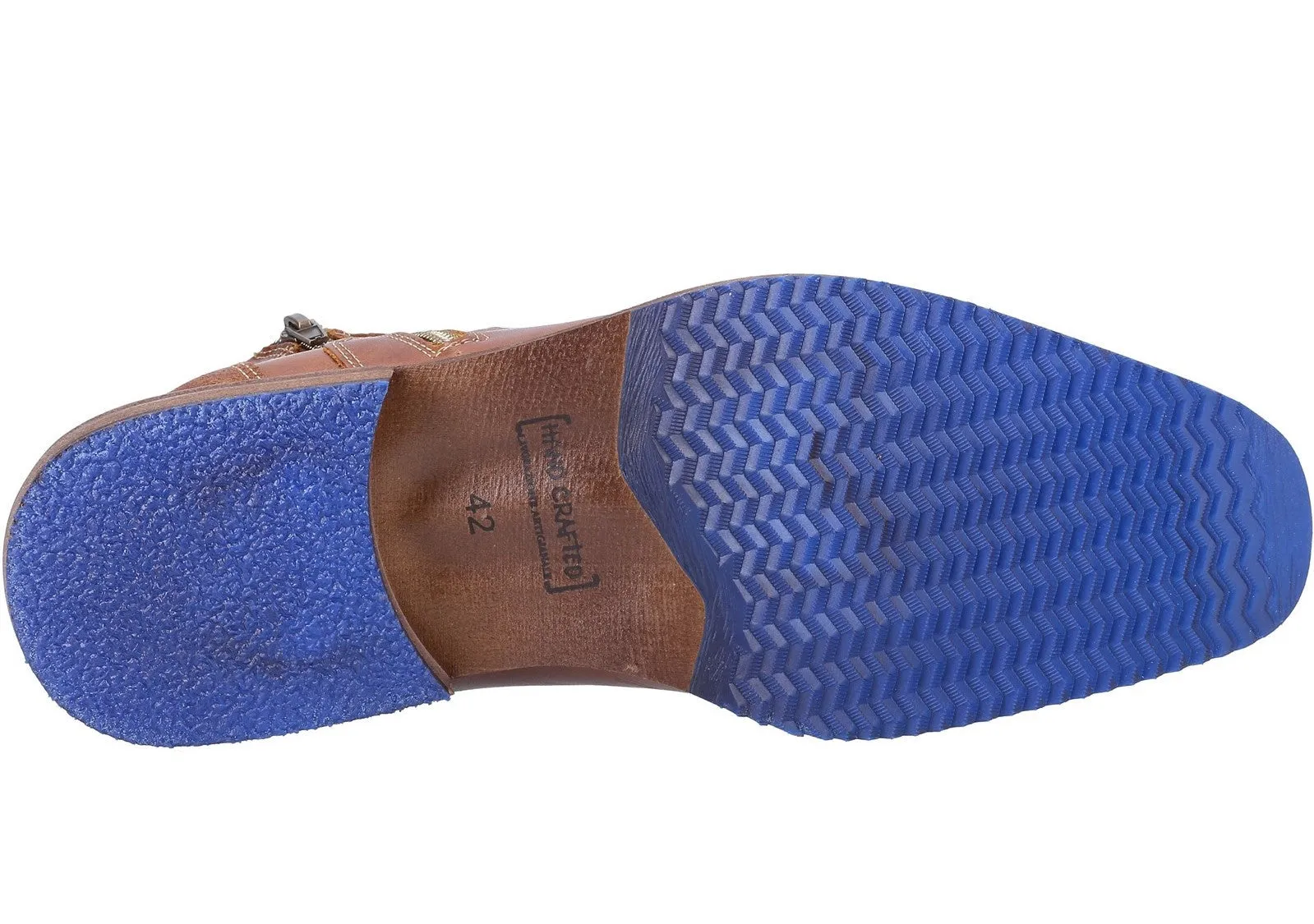 Dune Captains Double Toe Cap Detail Leather Boot