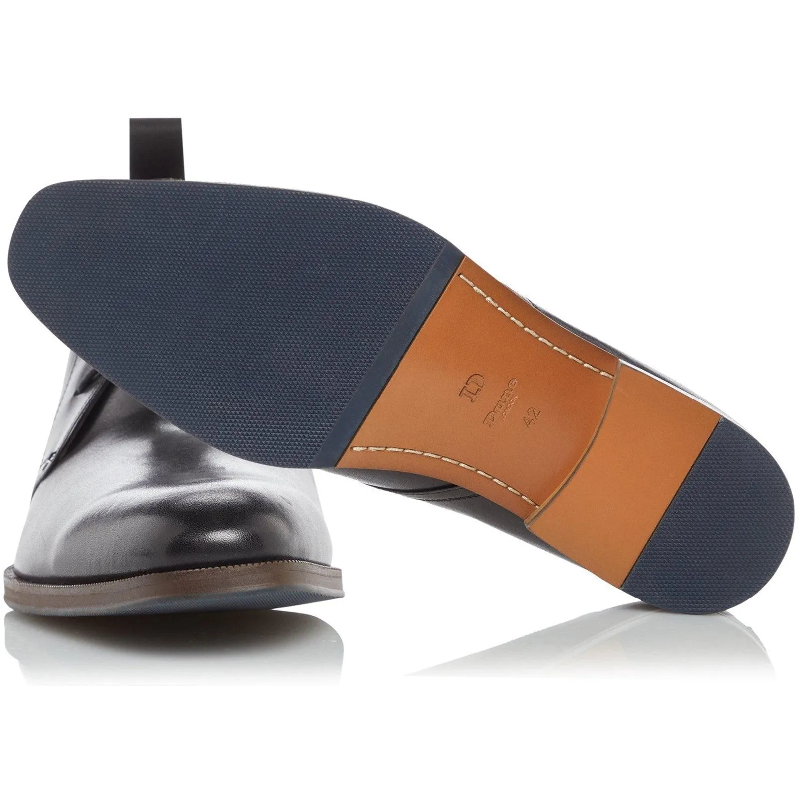 Dune Marvin Mens Leather Chukka Boot