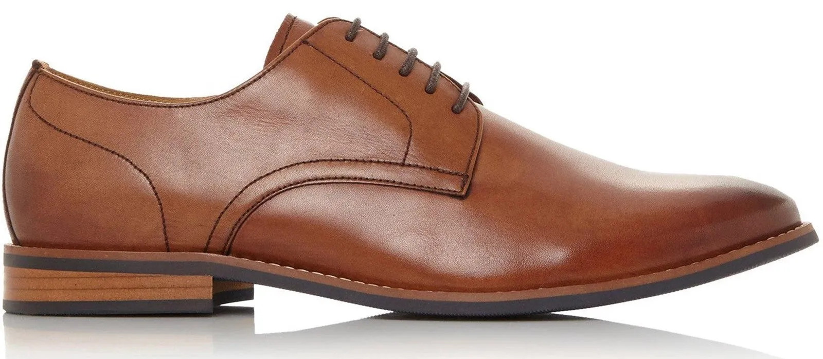 Dune Suffolks Mens Leather Lace Up Derby Shoe