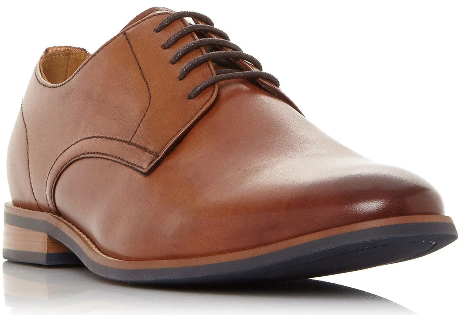 Dune Suffolks Mens Leather Lace Up Derby Shoe