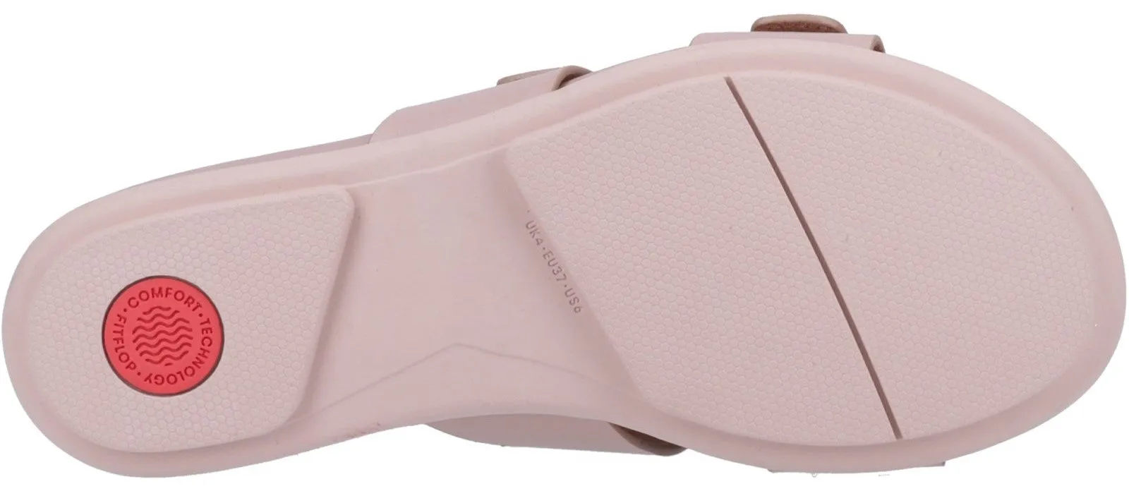 FitFlop Gracie Buckle 2-Bar Womens Leather Slide Sandal