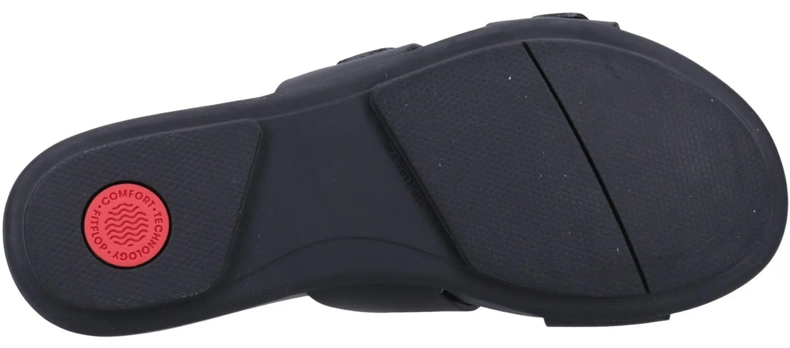 FitFlop Gracie Buckle 2-Bar Womens Leather Slide Sandal