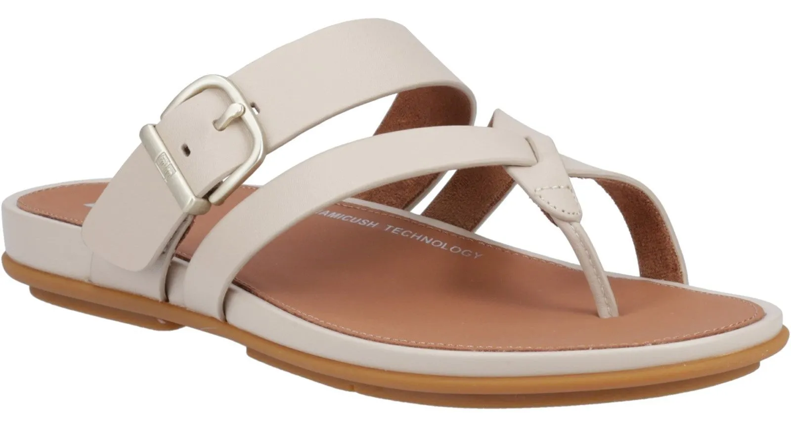 FitFlop Gracie Buckle Womens Leather Toe Post Sandal