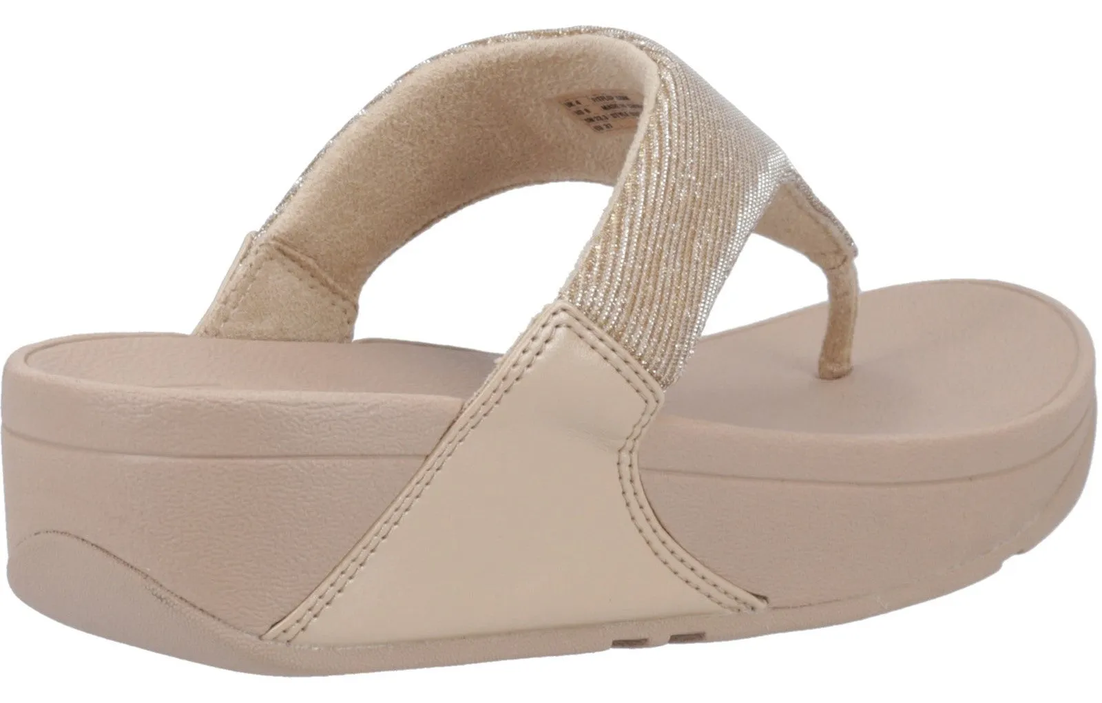 FitFlop Lulu Shimmerlux Womens Toe-Post Sandal