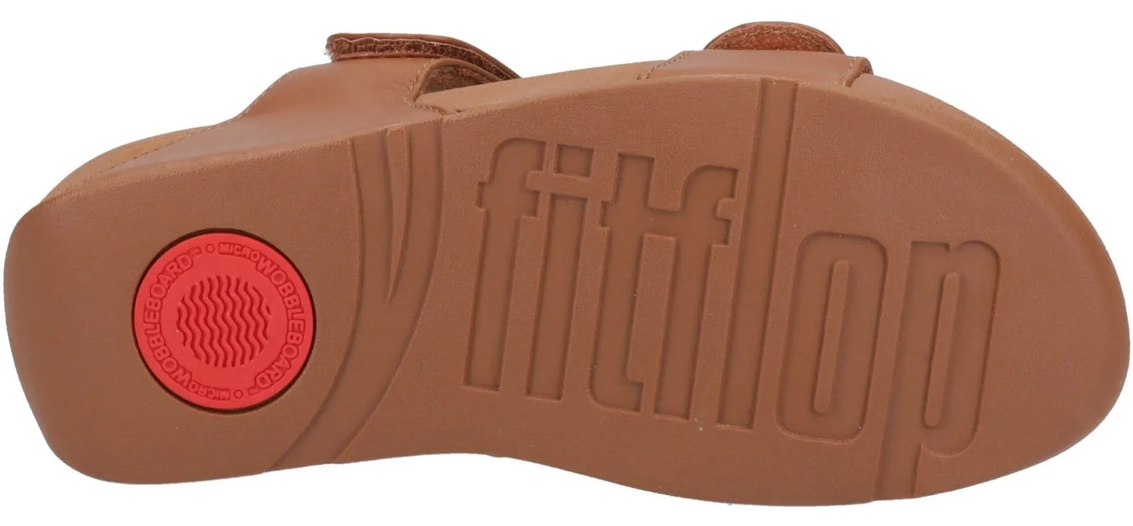 FitFlop Lulu Womens Leather Touch-Fastening Slide Sandal