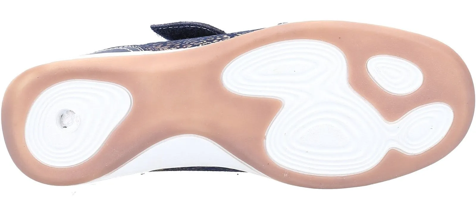 Fleet & Foster Laura Womens Leather Touch-Fastening Shoe