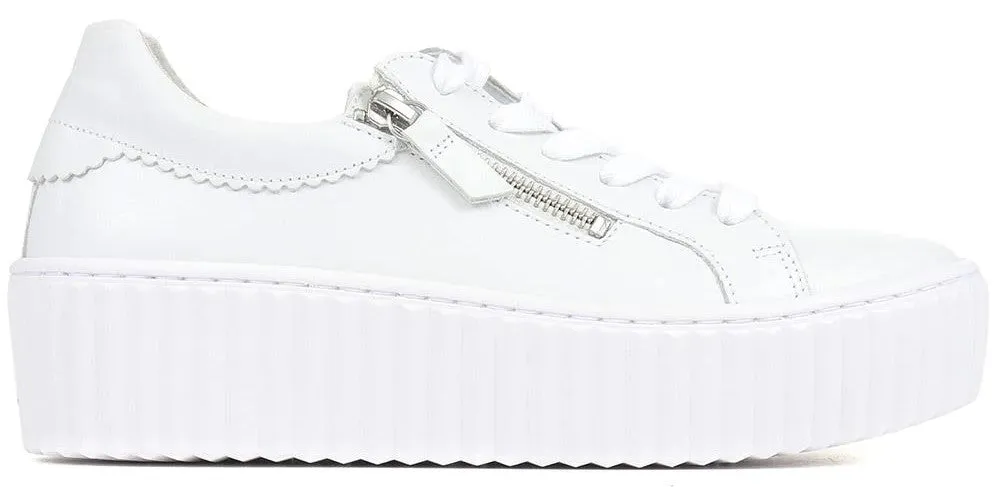 Gabor Dolly 63.200 Womens Leather Lace Up Trainer