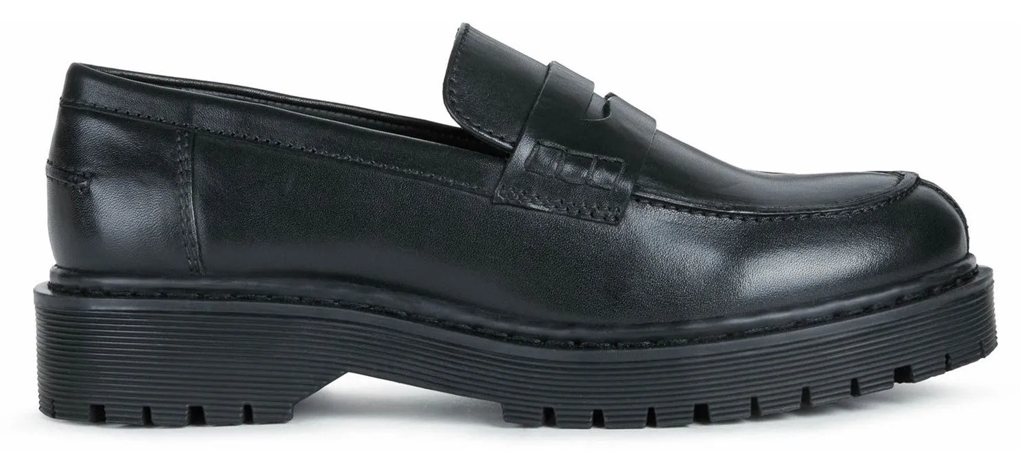 Geox Bleyze Womens Leather Slip On Loafer
