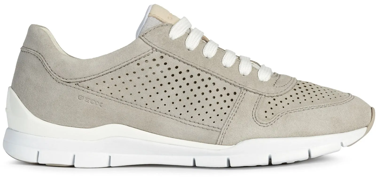 Geox D Sukie B Womens Leather Lace Up Trainer