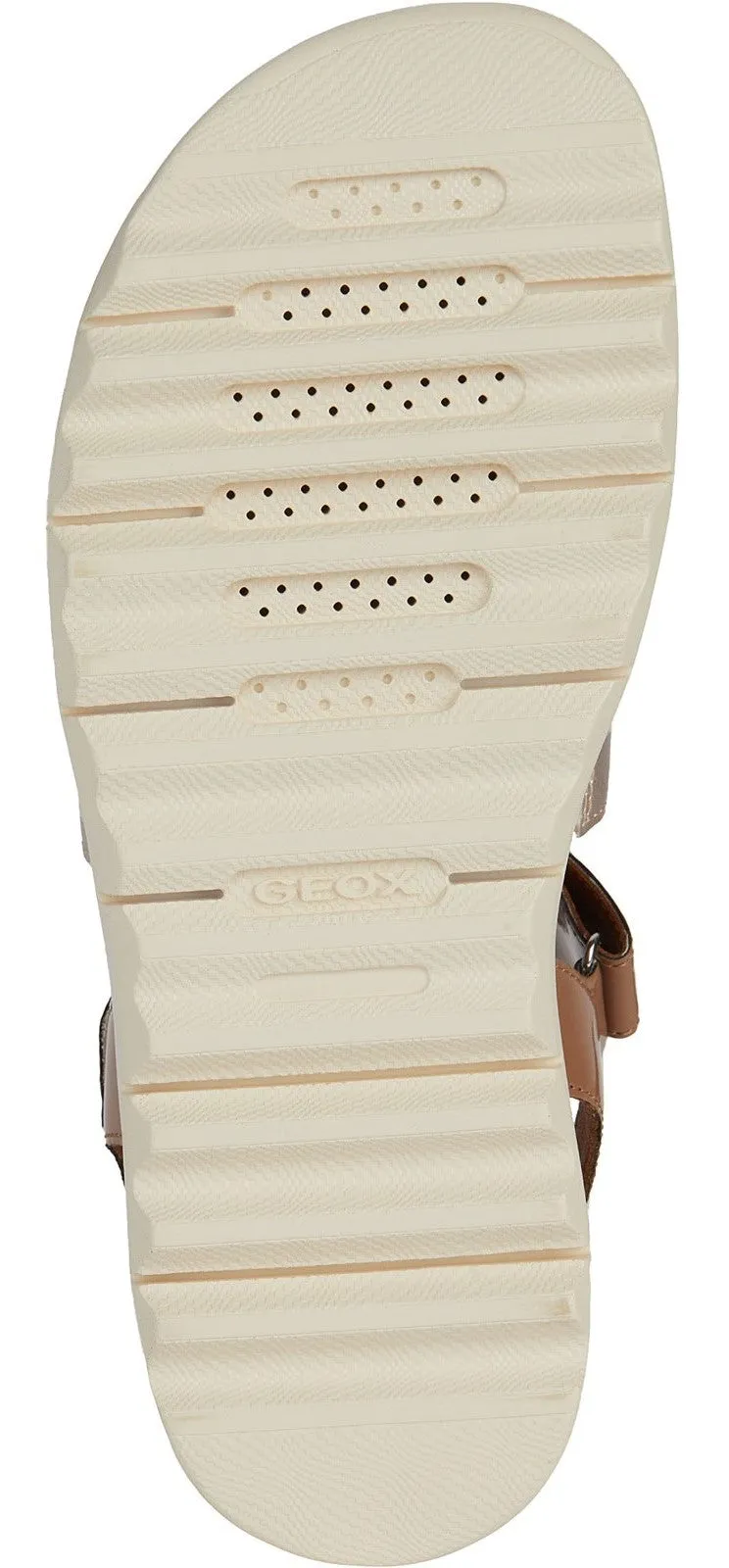 Geox D Xand 2.1S B Womens Touch Fastening Platform Sandal
