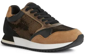 Geox Doralea Womens Leather Lace Up Trainer