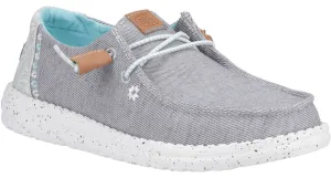 Hey Dude 40753 Wendy Heathered Slub Womens Lace Up Casual Shoe
