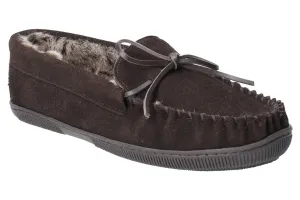 Hush Puppies Ace Mens Warm Lined Suede Moccasin Slipper