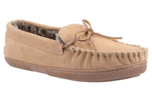 Hush Puppies Ace Mens Warm Lined Suede Moccasin Slipper