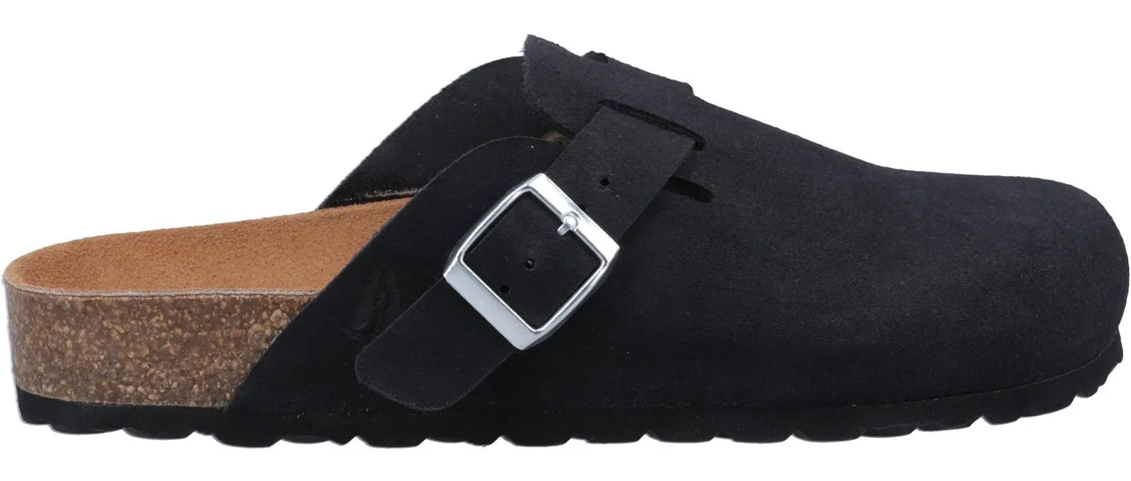 Hush Puppies Bailey Womens Leather Closed Toe Mule Sandal