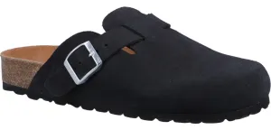 Hush Puppies Bailey Womens Leather Closed Toe Mule Sandal