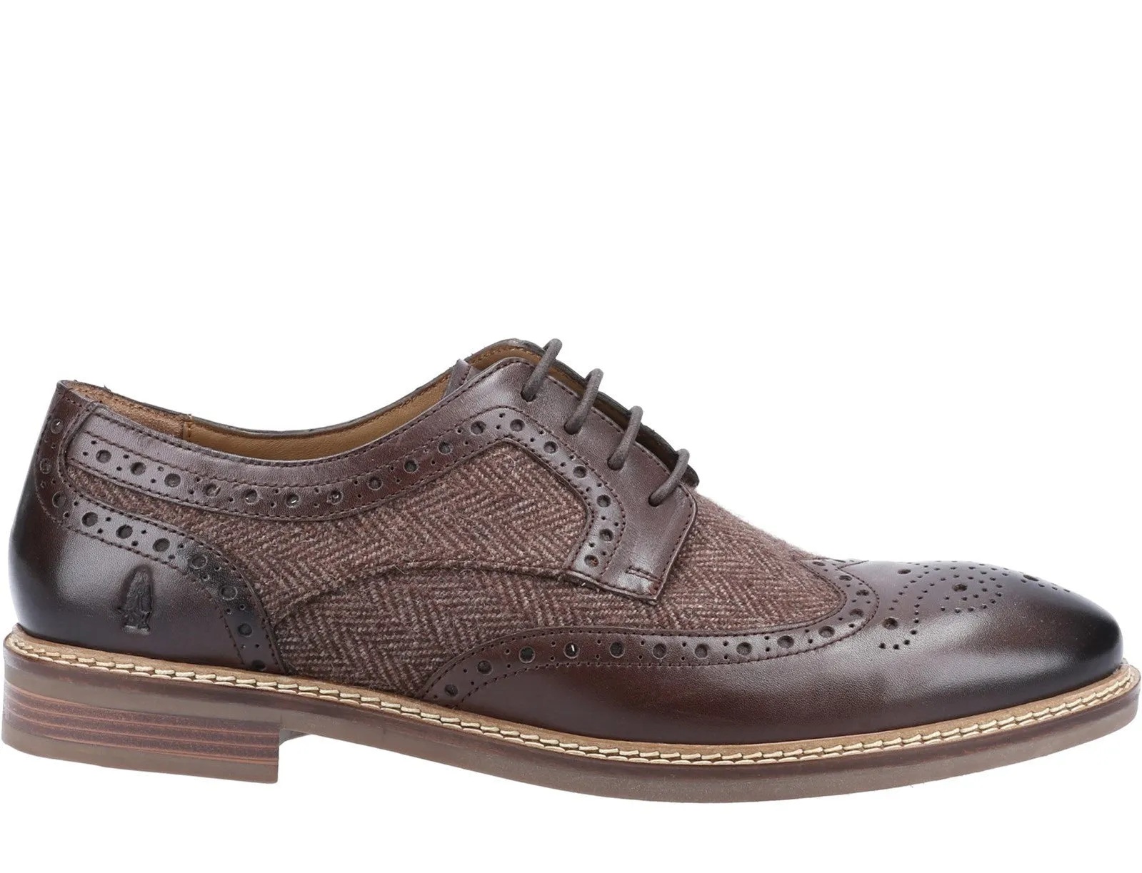 Hush Puppies Bryson Mens Brogue Detail Derby Shoes