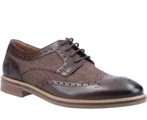 Hush Puppies Bryson Mens Brogue Detail Derby Shoes