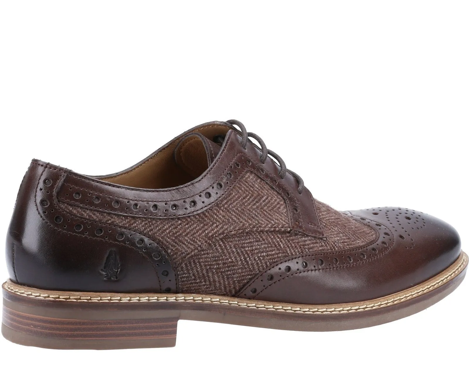 Hush Puppies Bryson Mens Brogue Detail Derby Shoes