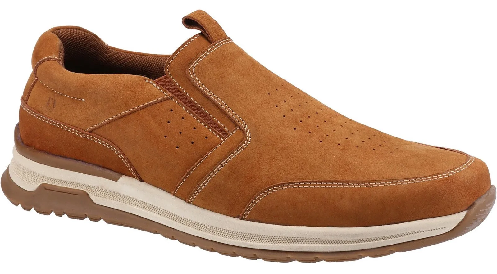 Hush Puppies Cole Mens Leather Slip On Shoe