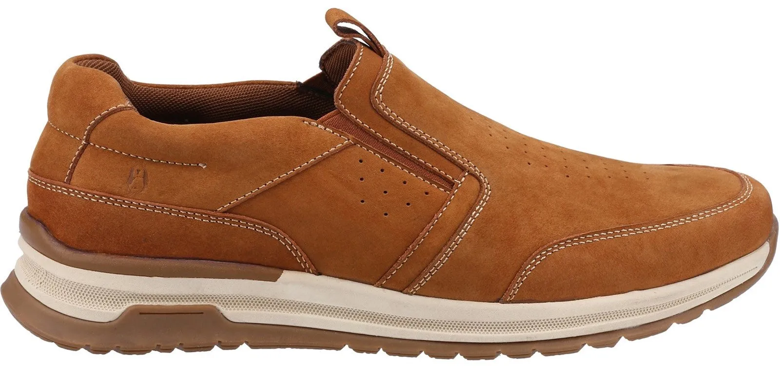 Hush Puppies Cole Mens Leather Slip On Shoe