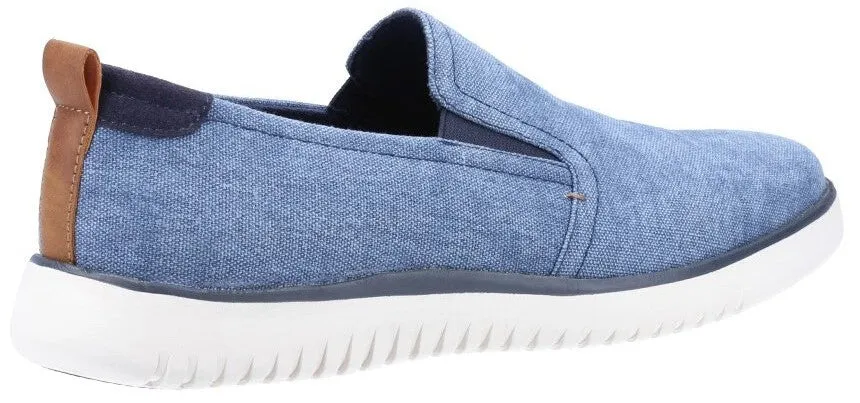 Hush Puppies Danny Mens Slip On Canvas Shoe