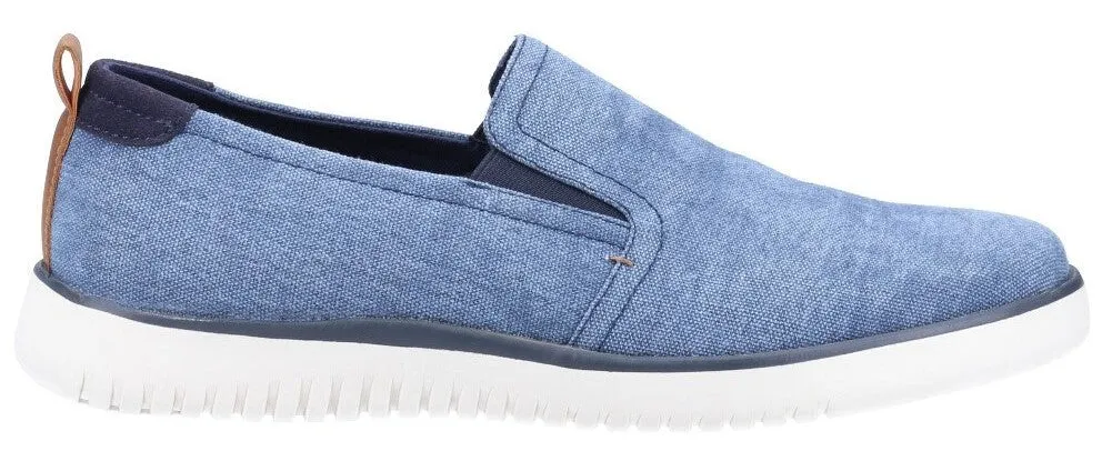 Hush Puppies Danny Mens Slip On Canvas Shoe
