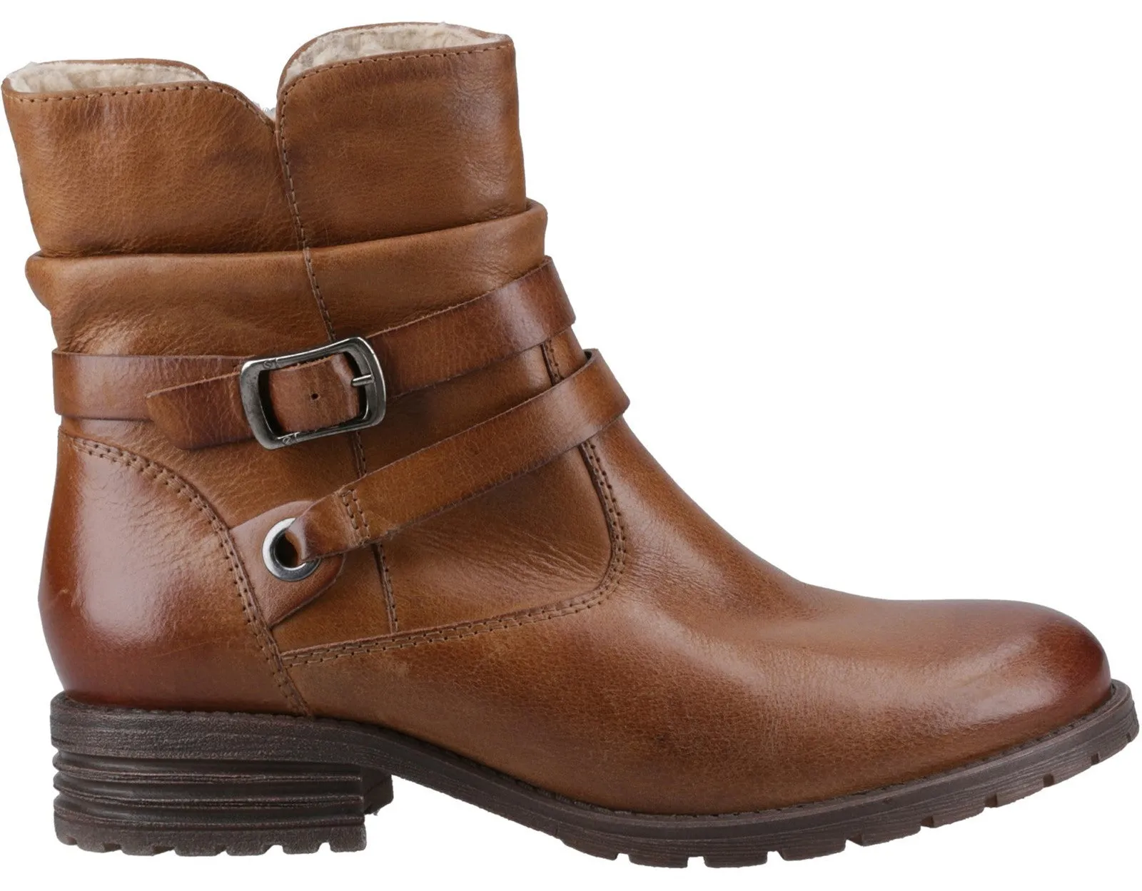 Hush Puppies Piper Womens Leather Ankle Boot