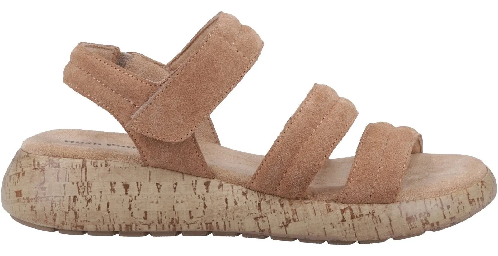Hush Puppies Skye Womens Leather Touch-Fastening Sandal