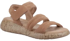 Hush Puppies Skye Womens Leather Touch-Fastening Sandal