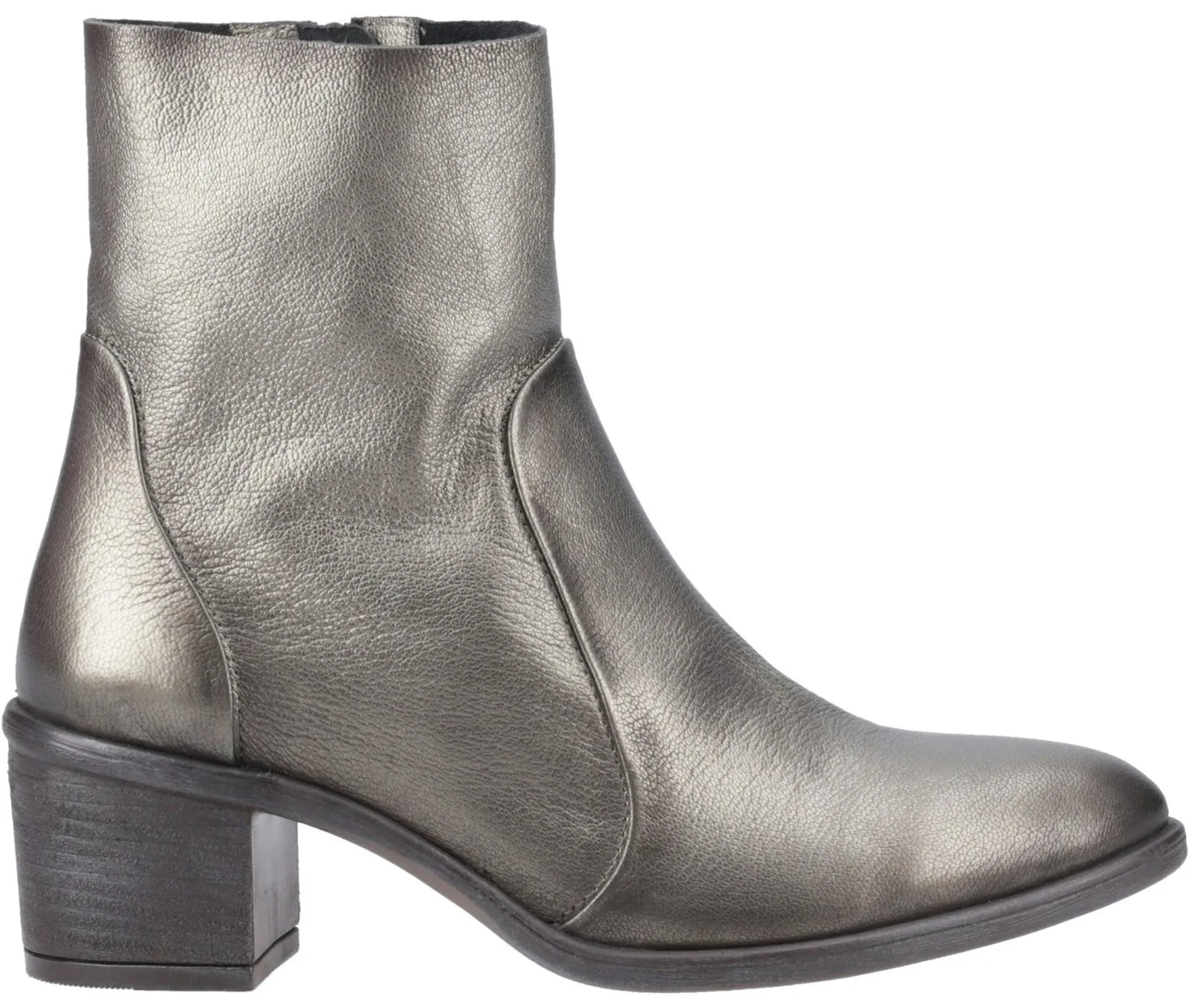 Hush Puppies Winona Western Womens Leather Ankle Boot