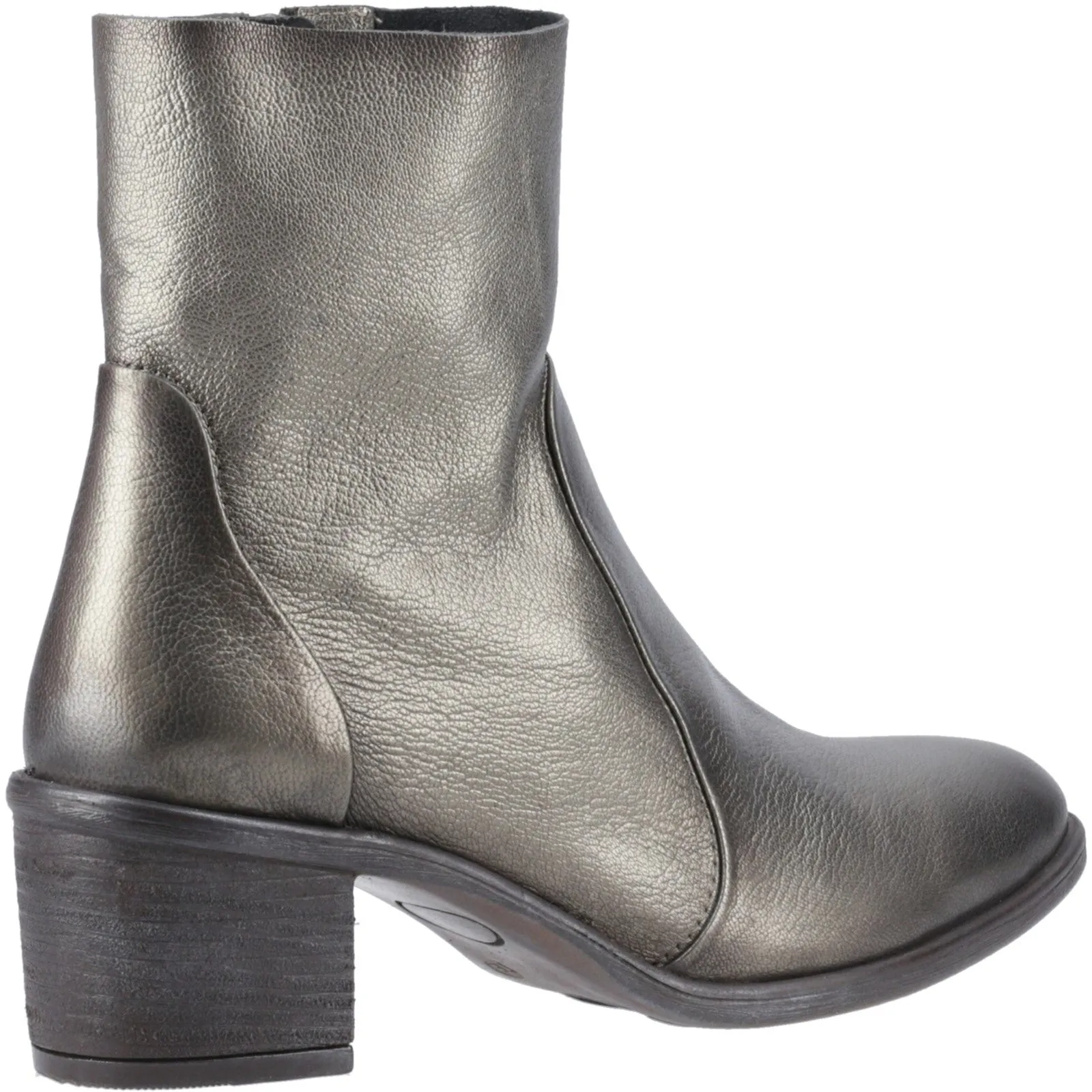 Hush Puppies Winona Western Womens Leather Ankle Boot