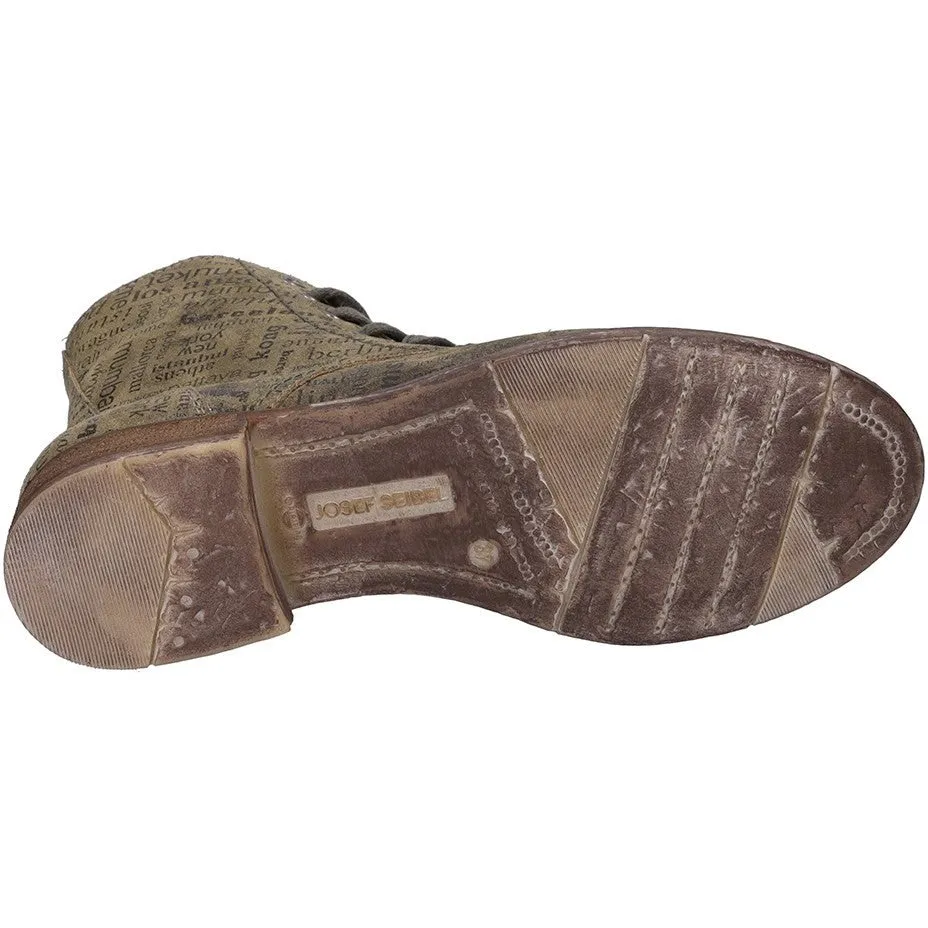 Josef Seibel Sienna 82 Womens Printed Leather Ankle Boot