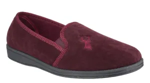Mirak Stag Mens Classic Velour Full Slipper