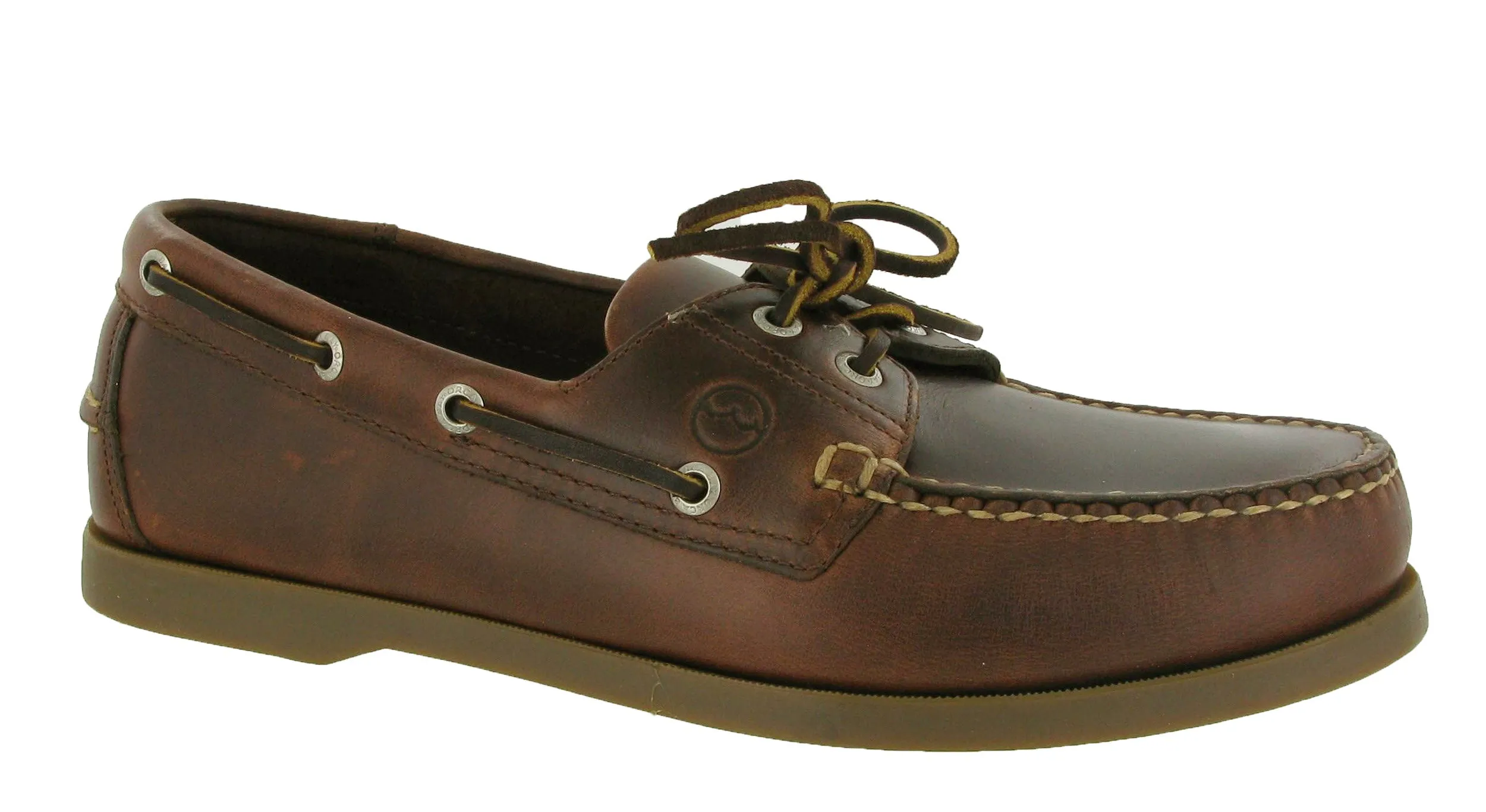 Orca Bay Creek Mens Premium Leather 2 Eyelet Deck Shoe