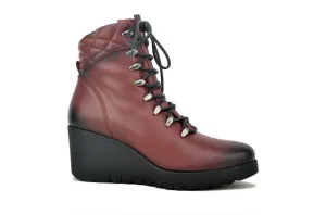 Paula Urban 15-1126 Womens Leather Lace Up Ankle Boot