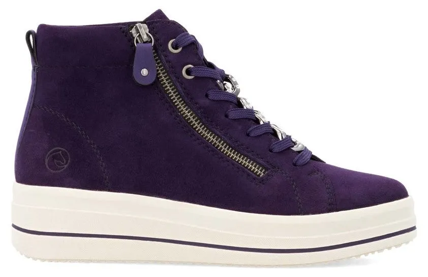 Remonte D1C70-30 Womens Leather Lace Up Ankle Boot