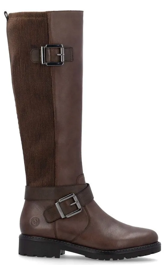 Remonte R6593-25 Womens Leather Long Leg Boot