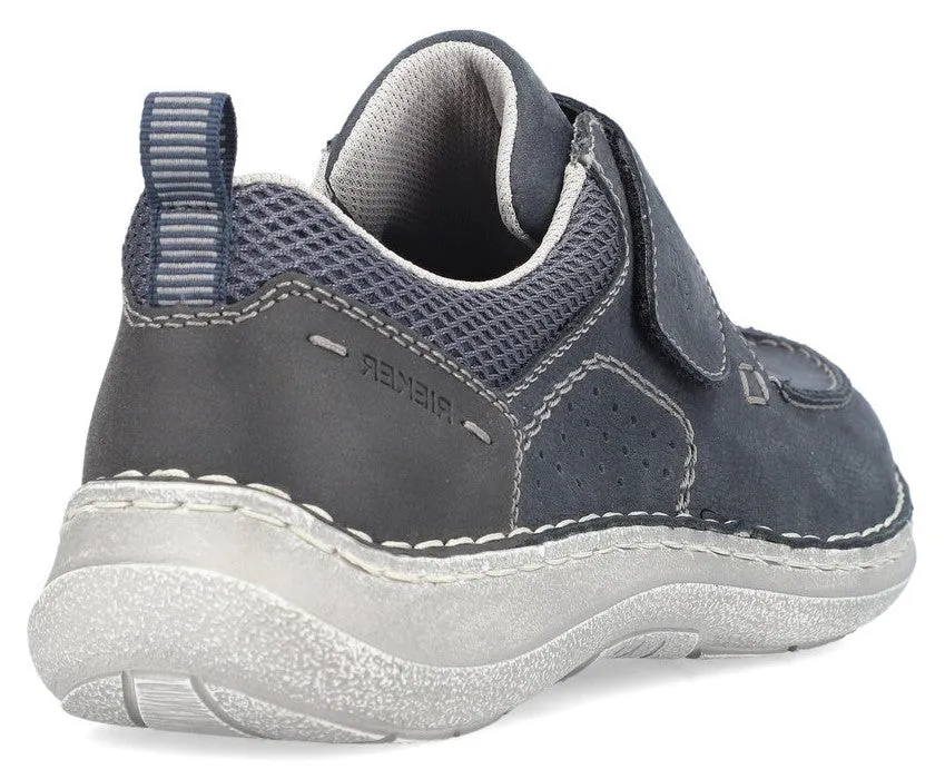 Rieker 03058-14 Mens Touch-Fastening Leather Shoe
