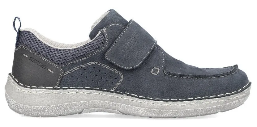 Rieker 03058-14 Mens Touch-Fastening Leather Shoe