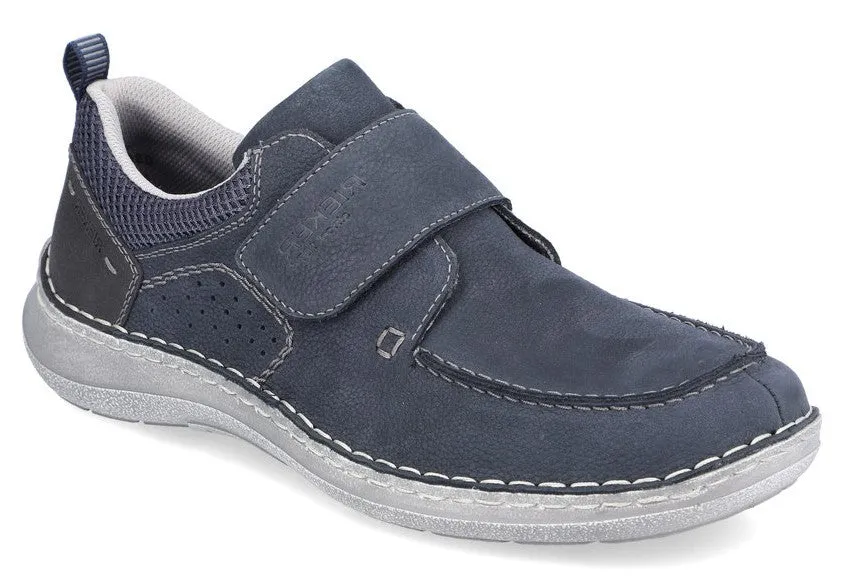 Rieker 03058-14 Mens Touch-Fastening Leather Shoe