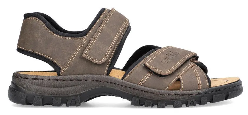 Rieker 25051-27 Mens Hook And Loop Sandal