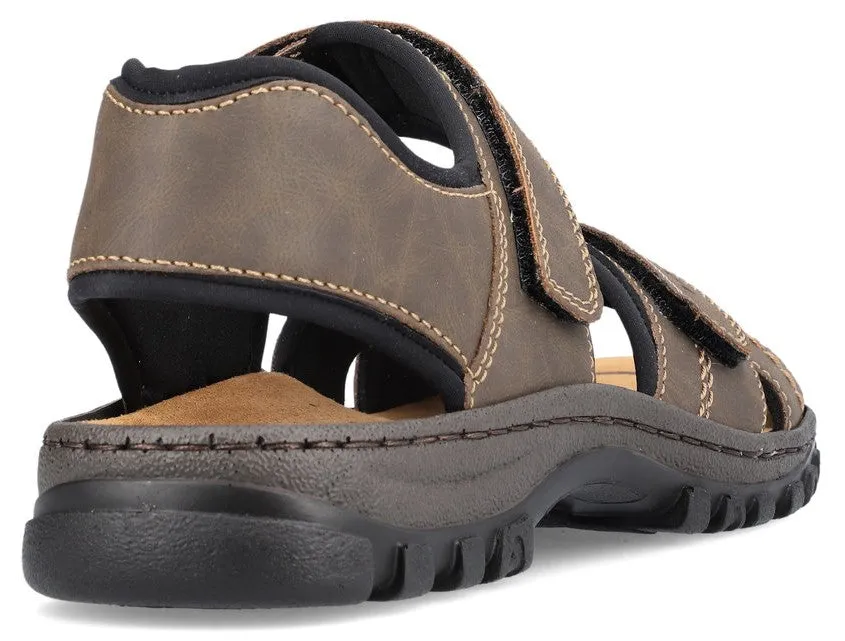 Rieker 25051-27 Mens Hook And Loop Sandal