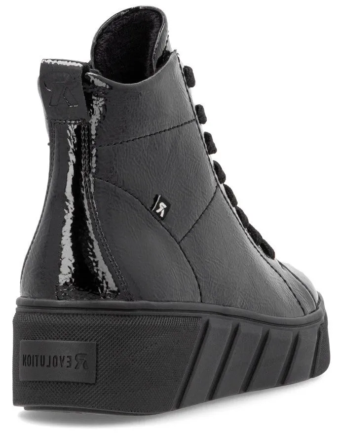 Rieker Evolution W0561-01 Womens Lace Up Ankle Boot