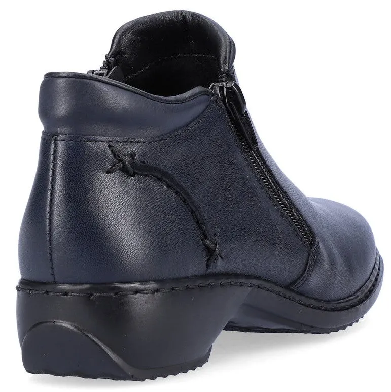 Rieker L3882-15 Womens Twin Zip Casual Ankle Boot